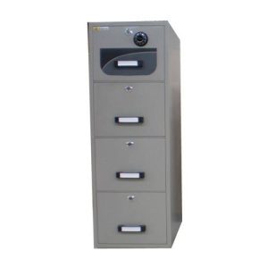 FIREPROOF FILING CABINET - 4 DRAWER - 310kgs