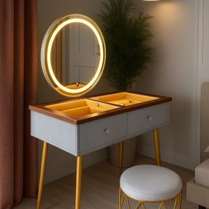 Golden LED Dressing Table