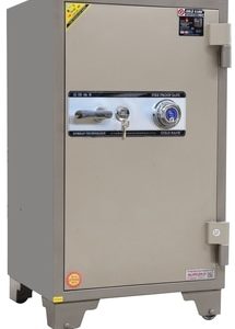 Safe with Combination and Key Locking System