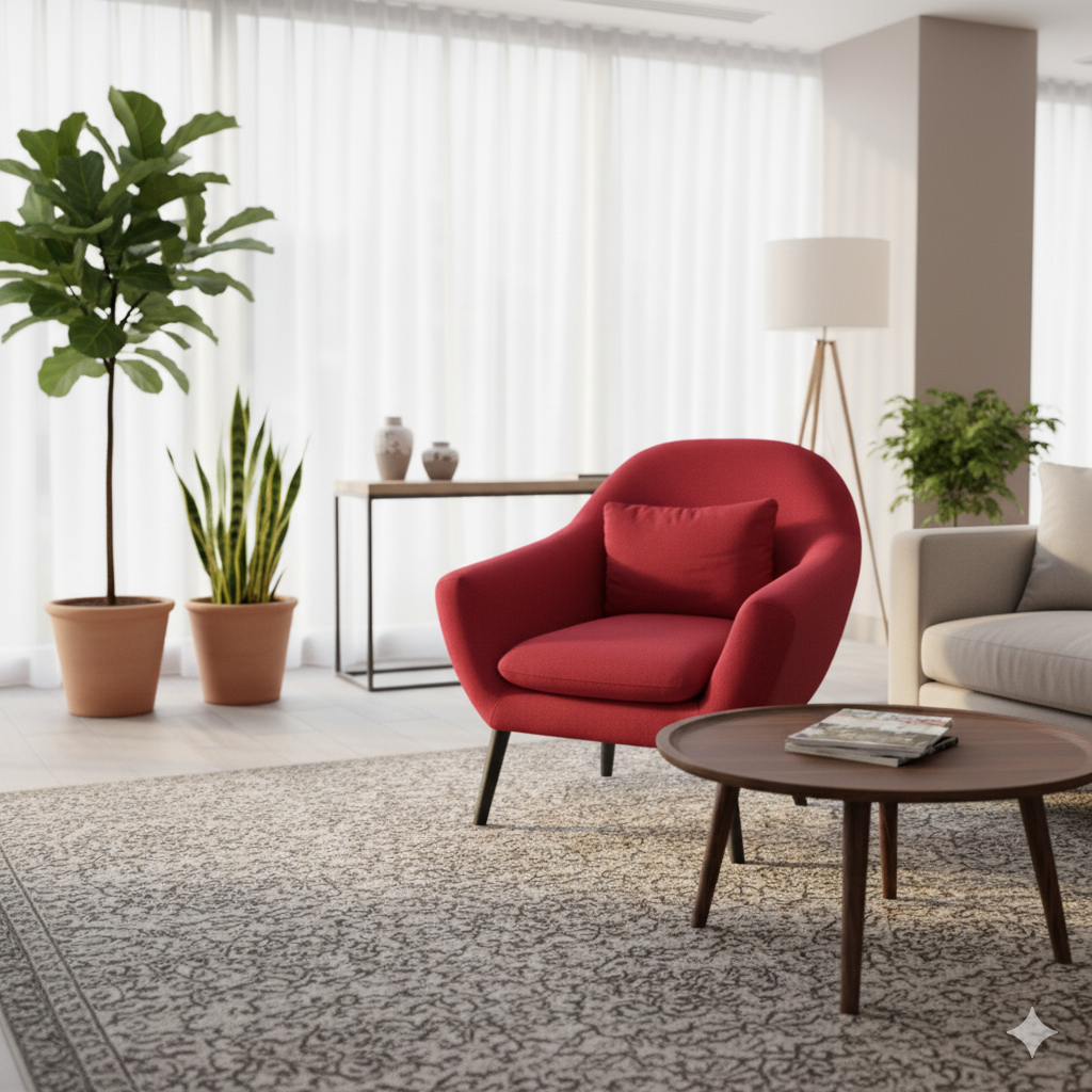 Easy Lounge Chair - Red