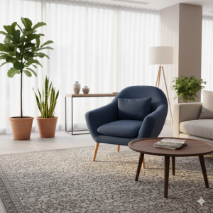 Bosco Easy Reception Chair - Blue