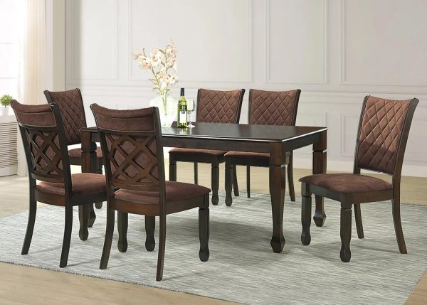 Lexus 6 Seater Dining Set in Brown