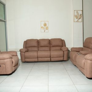 Light Brown Recliner Sofa Set