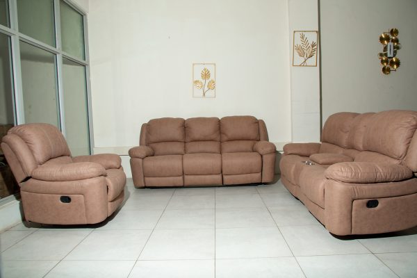 Light Brown Recliner Sofa Set