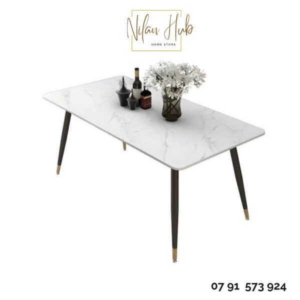 LuxeMarble Dining Table