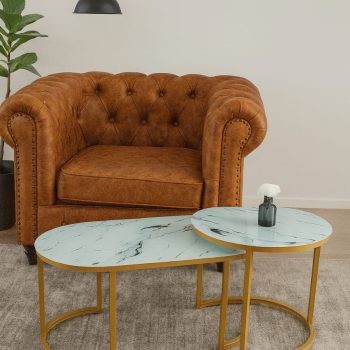 Titan Nest Coffee Tables - White