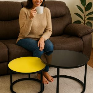Twin Coffee Table - Glasstop