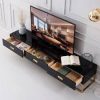 Metallic Frame Wooden TV Cabinet - Image 2