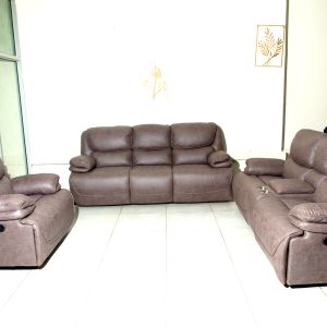 Recliner Sofa Set with Console