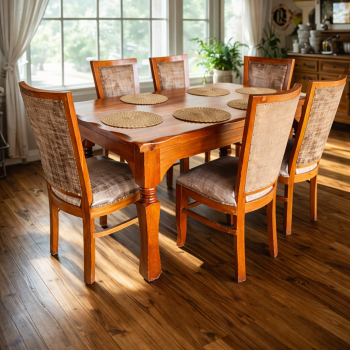 Mahogany Six Seater Dining Set