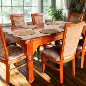 Mahogany Dining Set - 6 Seater