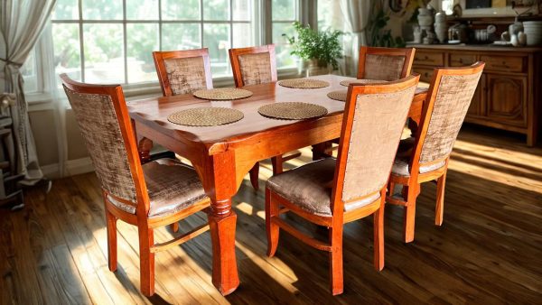 Mahogany Dining Set - 6 Seater