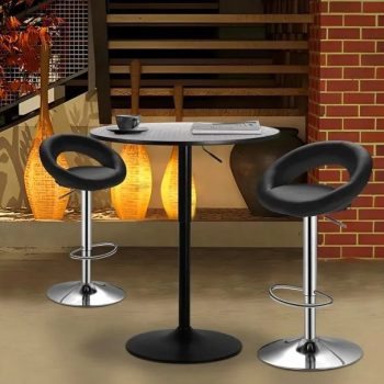 Leather kitchen barstool