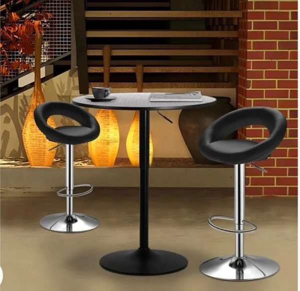 Leather kitchen barstool