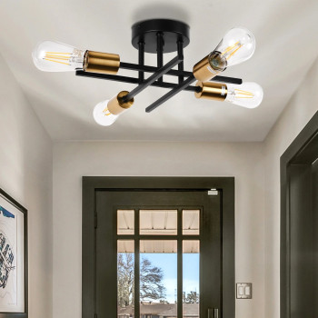 4 Bulb Sputnik Chandelier