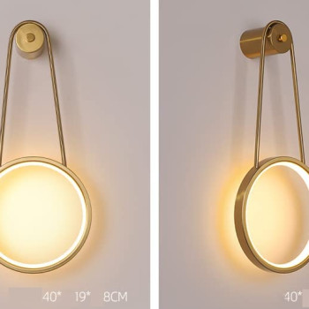 Led Gold Ring Wall Lamp Light