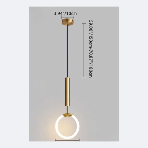 Pendant Lights GPDL-766 (LED Hanging, Gold) – Decorative Lighting Nairobi Kenya