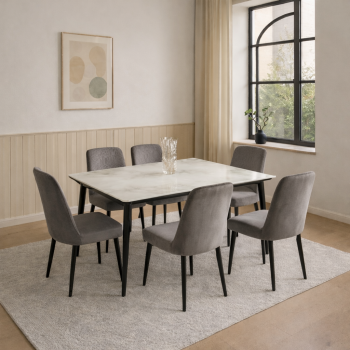 Sierra Mist Collection 6 Seater Dining Set