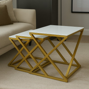 Luxe Grid Nesting Tables