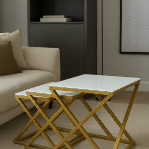 Luxe Grid Nesting Tables