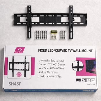 Fixed TV Wall Mount SH45F – Universal LED & Curved Bracket